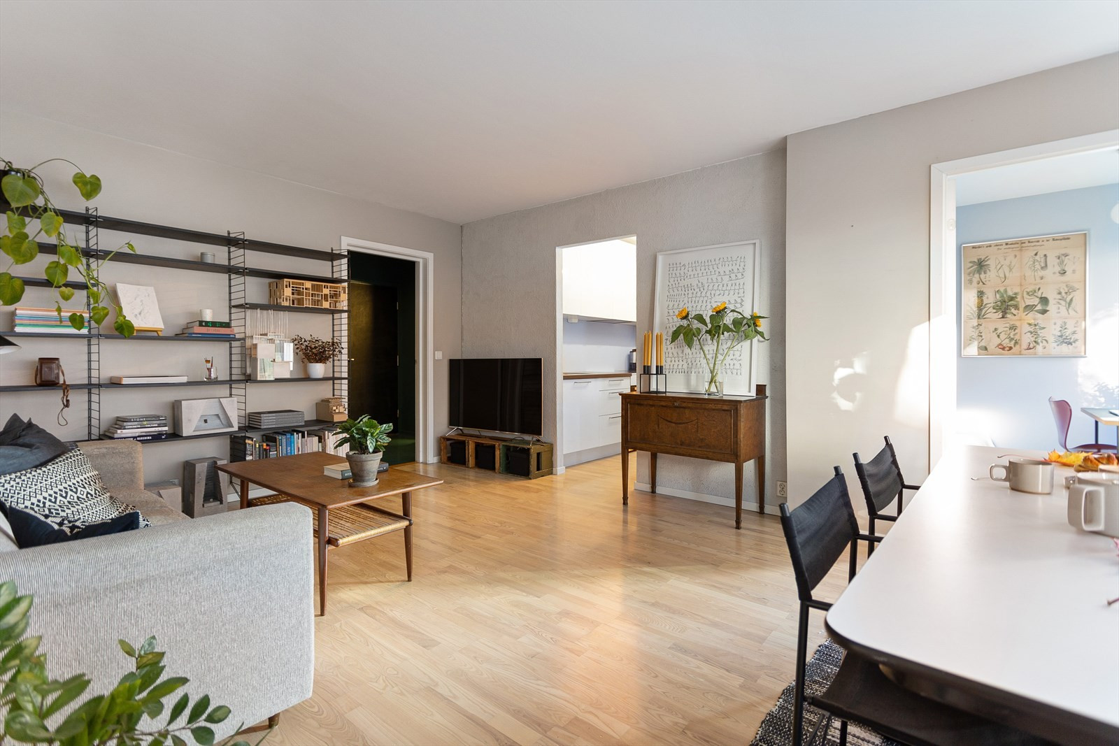 En smakfull og moderne 3-roms med attraktiv og tilbaketrukket beliggenhet på Sagene i Oslo.